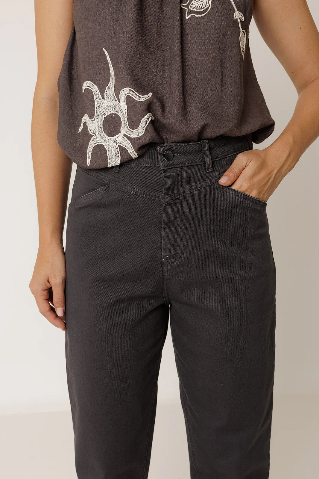 Indi & Cold Mom-Fit Jeans ( 2 colours)