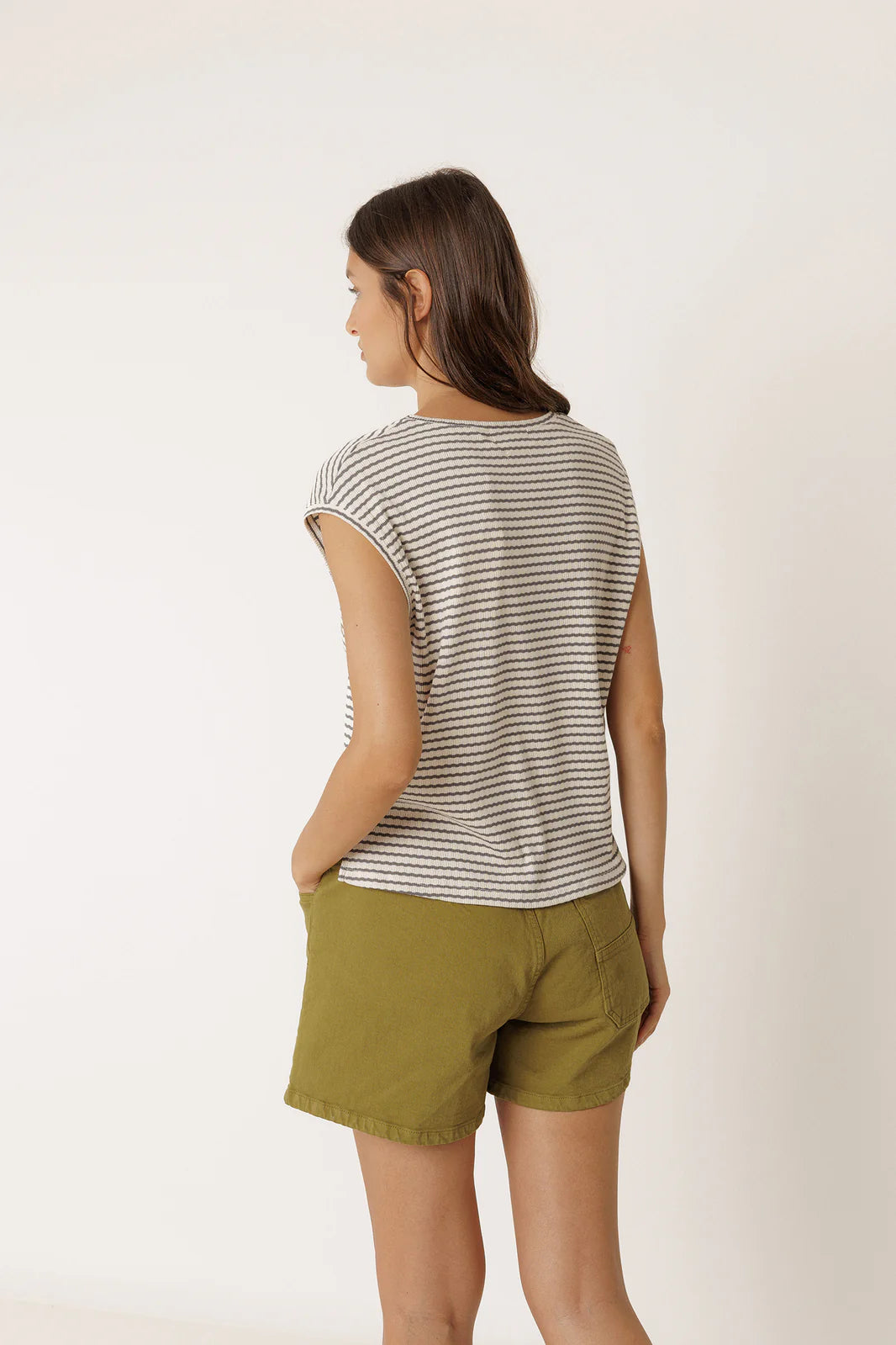 Indi & Cold Boxy Striped Tee