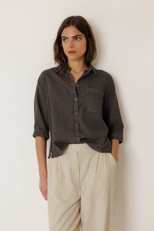 Indi & Cold Gray Button Up
