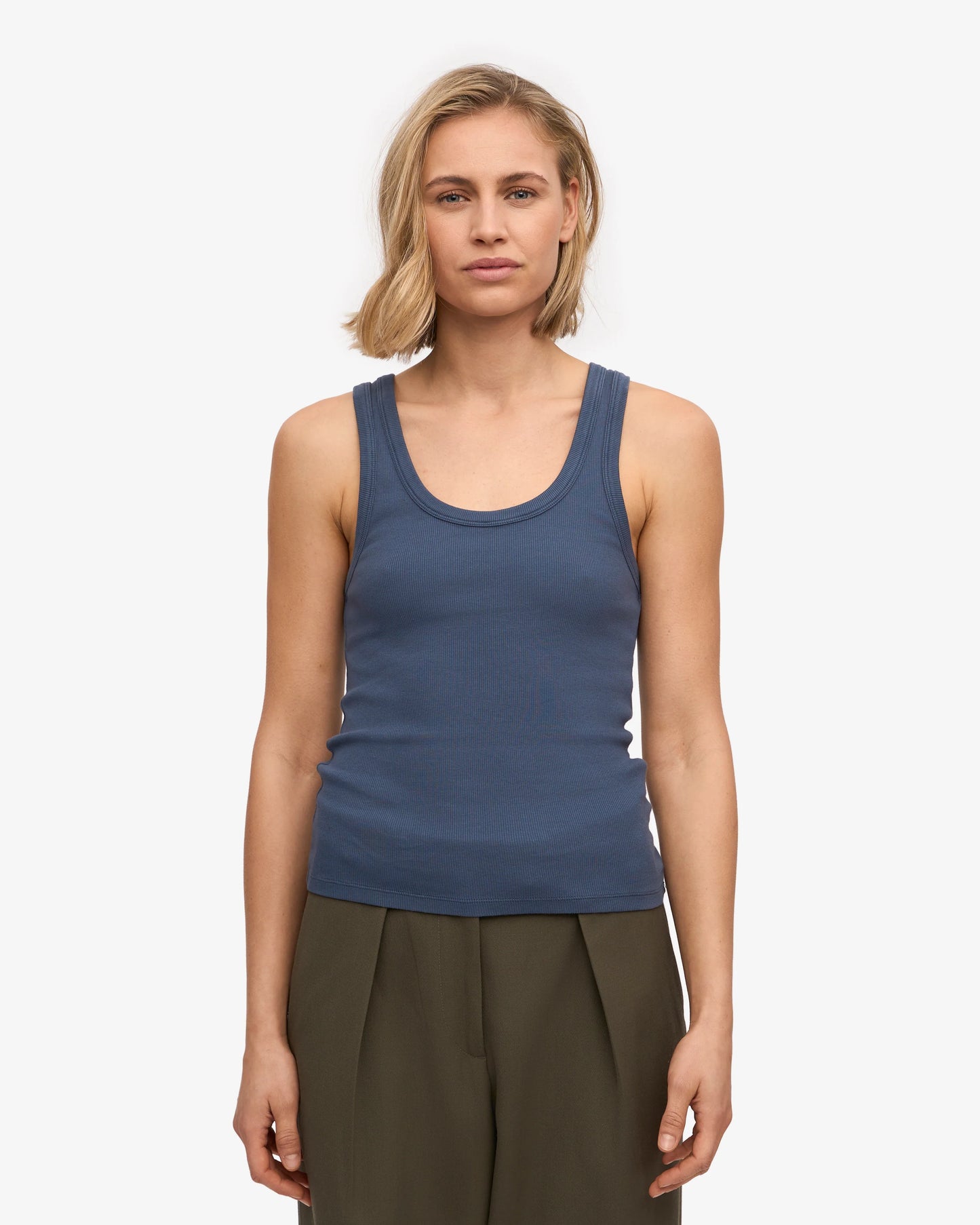 Colourful Standard Organic Ribbed Tank (6 Colours)